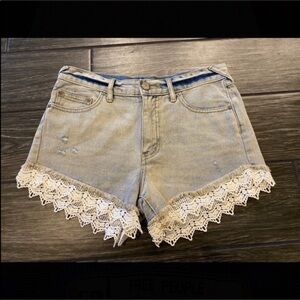 Free People Lacey Denim Cutoff Shorts Size 26